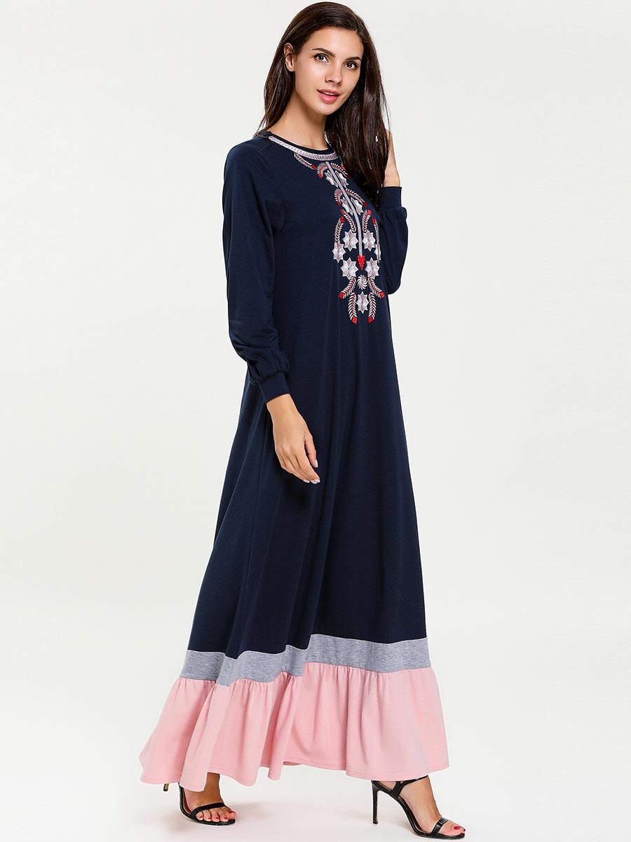  Islamic Clothing Hijabi Burka Musulmane Turkish Fabric Modest Cotton Kaftan Borka Dubai Turkish Women Fashion Burqa Femme Vetements Muslim Dresses Maxi Dress Abaya