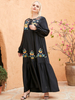 Women Hijabi Fashion Turkish Burqa Femme Fabric Modest Kaftan Borka Vetements Muslim Dresses Cotton Musulmane Turkish Islamic Clothing Dubai Burka Maxi Dress Abaya