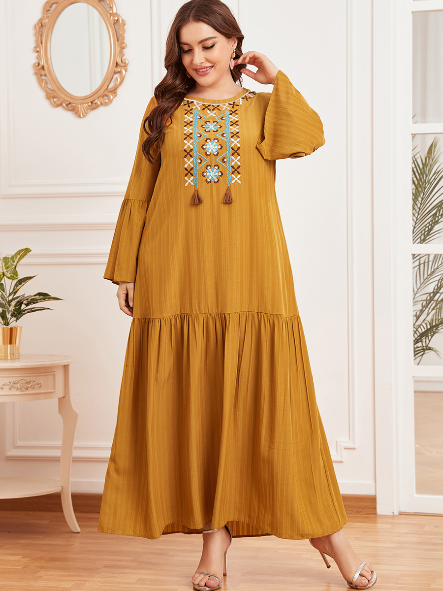  Islamic Clothing Fabric Modest Turkish Fashion Hijabi Burqa Vetements Kaftan Turkish Muslim Dresses Women Femme Musulmane Burka Dubai Borka Cotton Maxi Dress Abaya