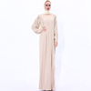 Plus size women's autumn new pleated Muslim long skirt Islamic Ramadan dress spot hair abaya