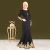 2022 New Muslim Robe Classic Loose Bronzing Dress Abaya Jilbab Islamic Clothing