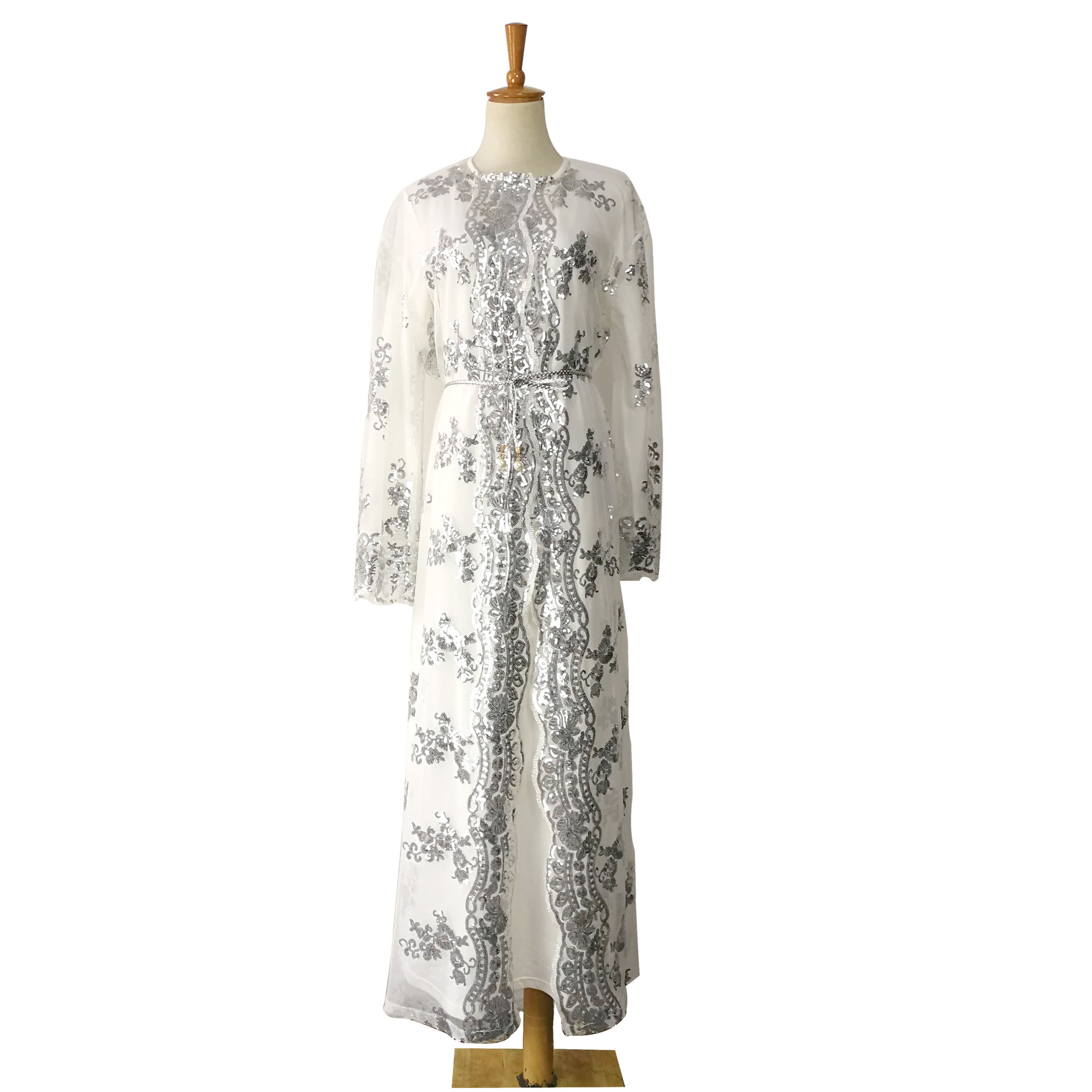 2022 Muslim New Muslim Robe Cardigan Loose Dress Abaya Spot Cross-border Women's Clothing