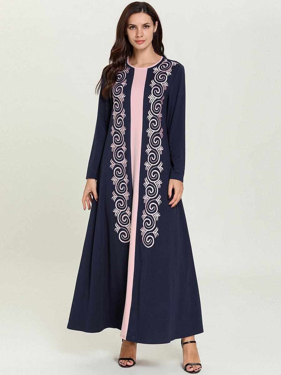  2022 Modern Burka Islamic Clothing Muslim Prayer Arabic Jalabiya Thobe Jilbab Caftan Kimono Women Dubai Kaftan Modest Maxi Dress Abaya