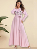  Arabic Islamic Clothing Dubai Thobe Prayer Modest Kaftan Burka Muslim Jalabiya 2022 Modern Jilbab Plus Size Burqa Women Maxi Dress Abaya
