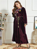  Arabic Muslim Cotton Jalabiya Women Plus Size Burka Thobe Burqa Jilbab Modern Fashion Kaftan Modest Dubai 2022 Printing Islamic Clothing Maxi Dress Abaya