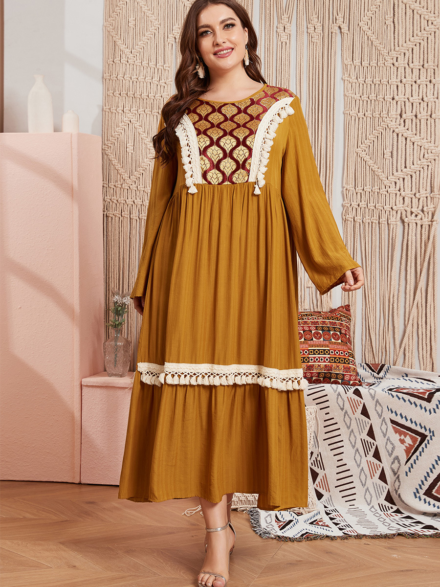  Printing Fashion Jilbab Cotton Modest Arabic Burqa Islamic Clothing Women Jalabiya Muslim 2022 Burka Plus Size Kaftan Thobe Dubai Modern Maxi Dress Abaya