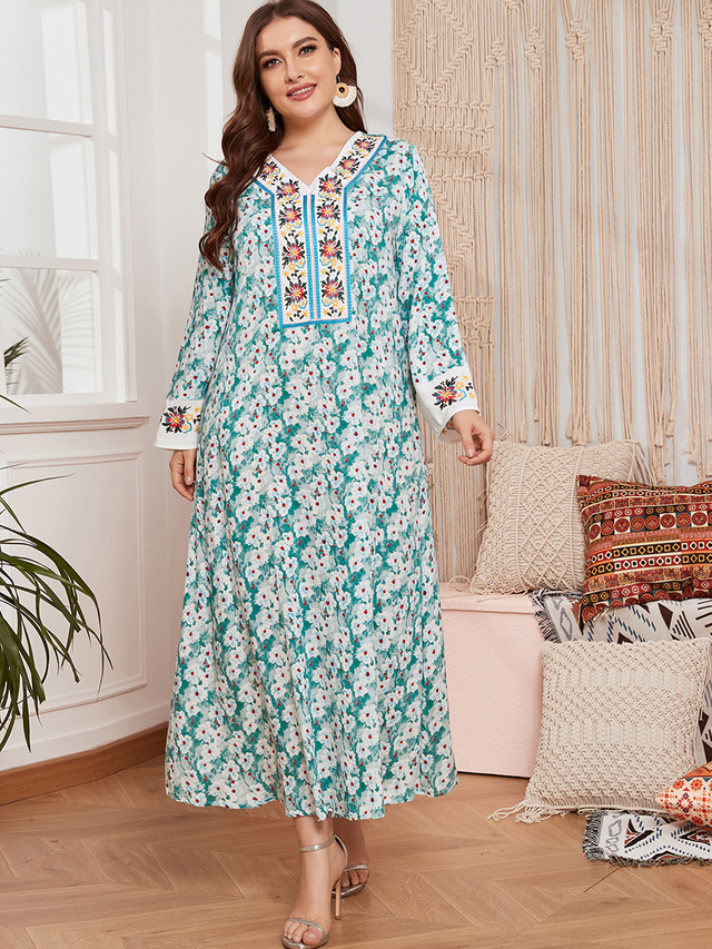 Modest Kaftan Fashion Islamic Clothing Burka Arabic Women Thobe Jilbab Plus Size 2022 Dubai Muslim Jalabiya Lady Burqa Modern Maxi Dress Abaya