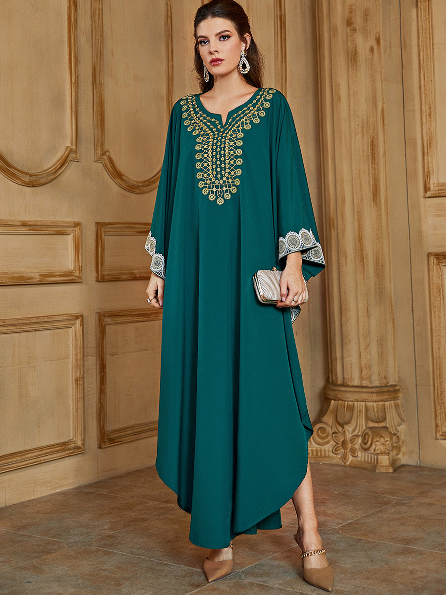  Lady Arabic Kaftan Modern Dubai Burqa Plus Size Modest Thobe 2022 Jilbab Burka Jalabiya Women Muslim Islamic Clothing Maxi Dress Abaya