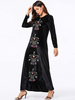  Muslim Modest Plus Size Islamic Clothing Cotton Dubai Kaftan Burka 2022 Modern Arabic Printing Jalabiya Jilbab Burqa Fashion Thobe Women Maxi Dress Abaya