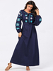  Hijabi Turkish Kaftan Borka Burqa Burka Dubai Islamic Clothing Turkish Femme Musulmane Women Modest Vetements Muslim Dresses Kaftan Maxi Dress Abaya