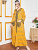  Prayer Clothes Embroidery Dubai Robe Femme Musulman Vêtements Modest Vetement Femme Borka Turkish Women Kebaya Maleisie Islamic Clothing Maxi Dress Abaya