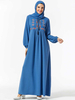  Turkish Borka Modest Vêtements Embroidery Women Islamic Clothing Vetement Femme Prayer Clothes Kebaya Maleisie Robe Femme Musulman Dubai Maxi Dress Abaya