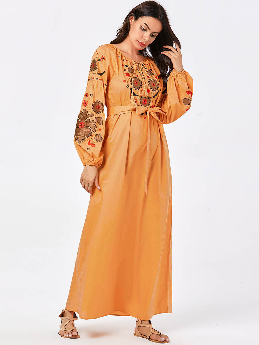  Embroidery Kebaya Maleisie Robe Femme Musulman Islamic Clothing Modest Prayer Clothes Turkish Vetement Femme Women Vêtements Borka Dubai Maxi Dress Abaya