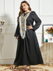  Dubai Women Robe Femme Musulman Vetement Femme Islamic Clothing Kebaya Maleisie Borka Turkish Embroidery Modest Prayer Clothes Vêtements Maxi Dress Abaya