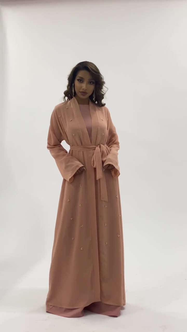 2021 Middle East New AliExpress Fashion And Elegant Arabian Beaded Waist Two-piece Set