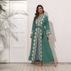 2022 New Muslim Embroidered Lace Tie Arab Middle East Elegant Two-piece Set