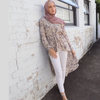 Modest Islamic Arabic Modern Women 2022 New Design Malaysia Casual Shirt