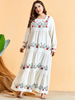  Robe Femme Musulman Borka Embroidery Kebaya Maleisie Women Vetement Femme Islamic Clothing Modest Prayer Clothes Turkish Vêtements Dubai Maxi Dress Abaya