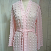 2022 Fashion Polka Dot Pink Long Sleeve Arab Muslim Elegant Female Jacket