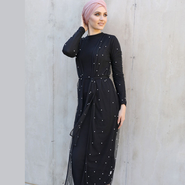 Women 2022 Modern New Design Malaysia Robe Arabic Islamic Salwar Kameez Casual Open Abaya
