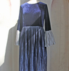 2022 Muslim New Gradient Color Velvet Lining European And American Dubai Elegant Spring Dress
