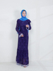 2022 Muslim Spring And Autumn New Foreign Trade Middle East Tassel Solid Color Muslim Elegant Loose Pakistani Women's Wear