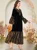  Dubai Fashion Arabic Muslim Modest Vetements Turkish Kaftan Burka Islamic Clothing Musulmane 2022 Femme Hijabi Burqa Women Modern Maxi Dress Abaya