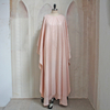2022 Muslim Southeast Asia Muslim Bat Sleeve Middle East Sequined Pink Chiffon Arab Women