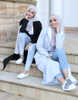 New Design Malaysia Islamic 2022 Modern Women Arabic Robe Salwar Kameez Casual Open Abaya
