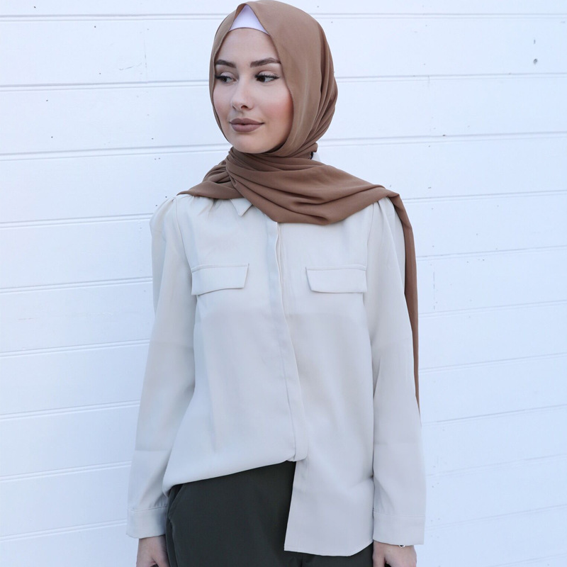 Arabic Casual Modest New Design Dubai Arabian 2022 Modern Women Islamic Shirt