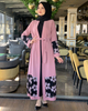  Open Abaya Kimono Modest Robe Dubai Fashion Morocco Islamic Clothing Muslim Burka 2022 Turkish Arab Jalabiya Kaftan Women Maxi Dress Open Abaya
