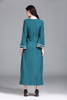  Dubai Cotton Kaftan 2022 Kimono Turkish Modest Burka Muslim Islamic Clothing Morocco Robe Arab Jalabiya Prayer Women Maxi Dress Abaya