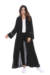  Open Abaya Kaftan Turkish Dubai Fashion Burka Muslim 2022 Arab Morocco Jalabiya Robe Kimono Islamic Clothing Modest Women Maxi Dress Open Abaya