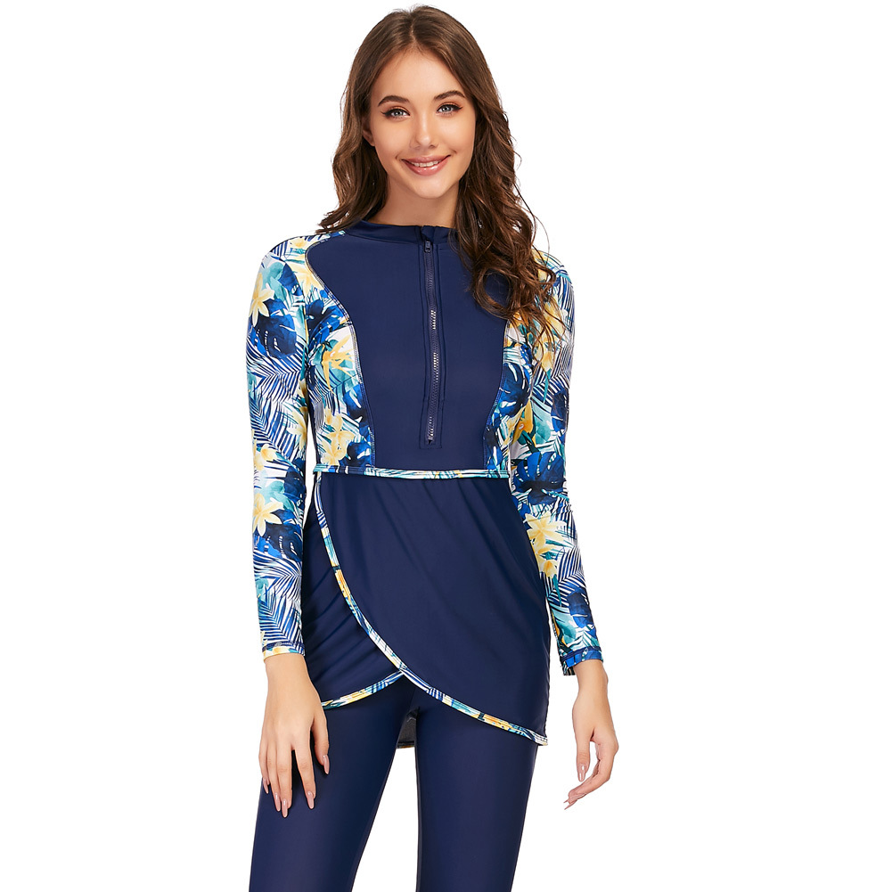 Women's Full Cover Swimsuits Plus Size Muslim Beach Islamic Modest Wholesale Swimwear Burkini