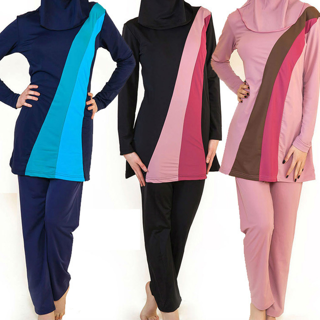 Plus Size Muslim Fashion Women's Lady Islamic Wholesale Swimwear Modest Burkini