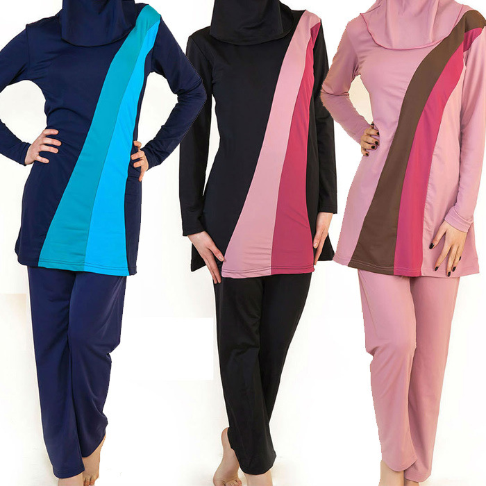 Plus Size Muslim Fashion Women's Lady Islamic Wholesale Swimwear Modest Burkini