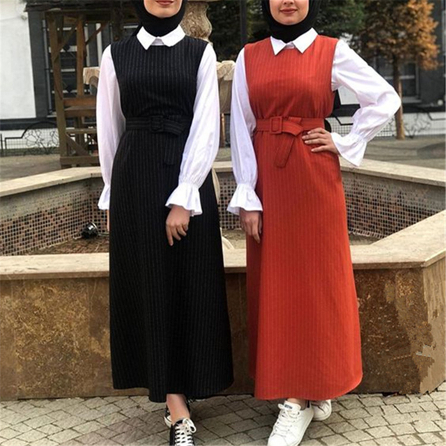  Burka 2022 Dubai Modest Turkish Kaftan Cotton Kimono Arab Islamic Clothing Muslim Jalabiya Robe Morocco Prayer Women Maxi Dress Abaya