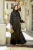 Wholesale Middle East Saudi Arabia cross-border Muslim pile collar robe and ankle dress abaya woman