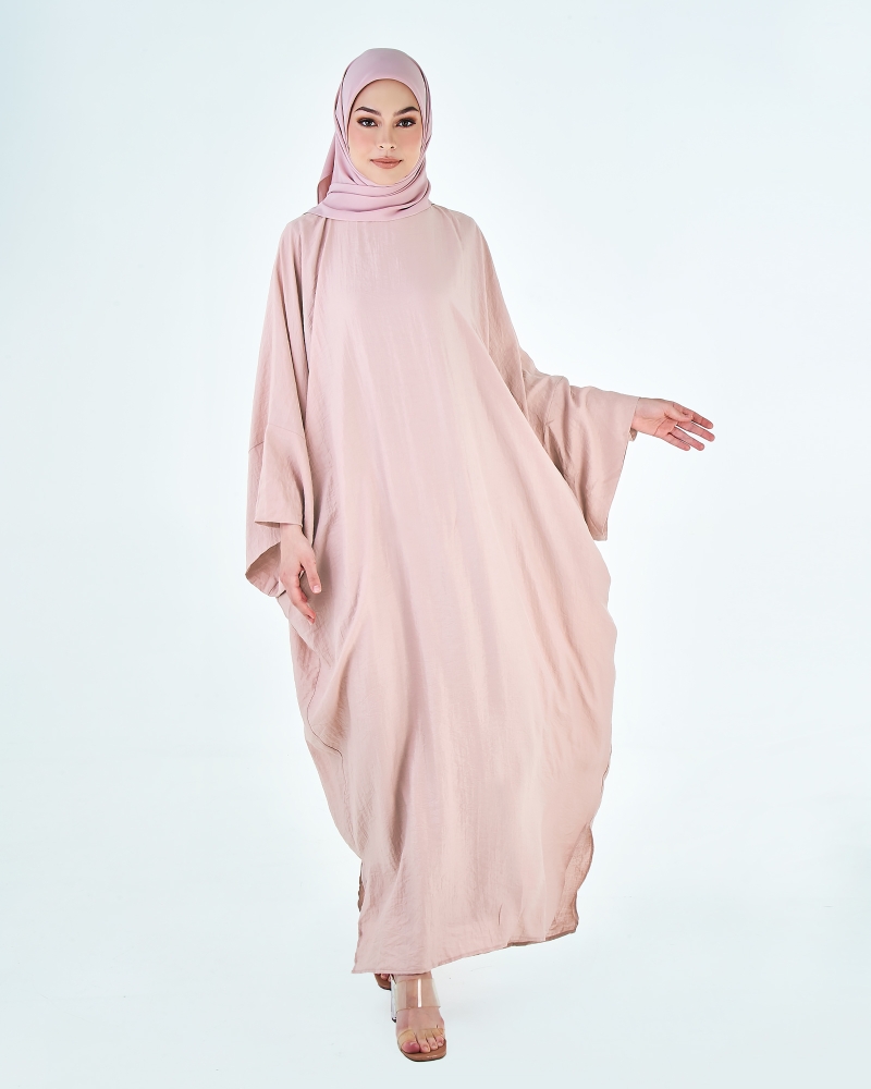 SIPO Hot Sale Muslim Style Textured Silk Kaftan Dress Malaysia Modest Kaftan