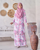 SIPO Eid New Design Malaysia Pahang with Tera Air Bunga Muslim Women Set Plus Size Modern Baju Kurung