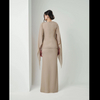 SIPO TIMELESS RAYA 2024 PREMIUM CHIFFON AND EXCLUSIVE FRENCH BEADED LACE Baju Kurung - KHAKI