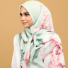 SIPO Custom Design Flowers Printed Vogue Cotton Voile Scarf Malaysia Hijab Shawl Scarves.