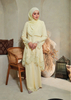 SIPO Eid Wholesale Malaysia Baju Kurung Pleated Chiffon Skirt with Embroidery Muslimah Perempuan Dress Modern Kurung