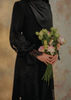 SIPO Eid New Design Malaysia Baju Kurung Flare Kurung with Princess Cut Bubble Sleeves Embroidery with Metallic Thread Muslim Women Dresses Modern Kurung