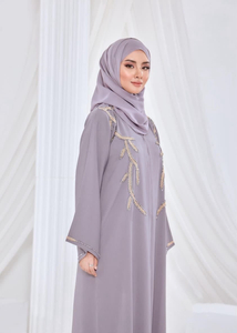 Sipo New Design Malaysia Style Abaya with Exclusive Handmade Beads Muslim Women Dresses