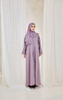 SIPO Front Open Buttoned Down Beautiful Abaya Maxi Muslin Clothing Long Sleeves Islamic Dress with Handmade Beads Abaya 