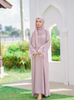 SIPO Factory Wholesale of Solid Color Middle Eastern Muslim Women's Dresses with Headscarves Abaya Women Muslim Dress