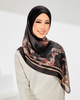 SIPO Free Custom Design Printed Exquisite Songket Motifs Shawl Muslim Hijab Cotton Voile Cotton Printing Tudung Square Scarf Muuslim Women Hijab