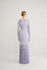 SIPO New Design Wholesale Malaysia Baju Kurung Matte Satin Muslim Women Dresses Fashion Lace Assymmetric Neckline Modern Baju Kurung