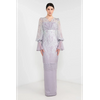 SIPO Eid Wholesale Fesyen Baju Embroidered Dress Muslim Women Dresses Chiffon Modern Baju Kurung